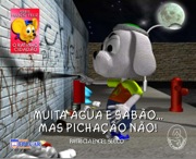Muita água e sabão... Mas pichação não!